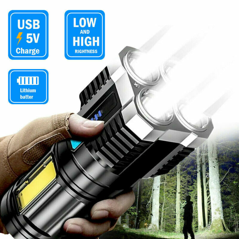 Torch LED Flashlight USB