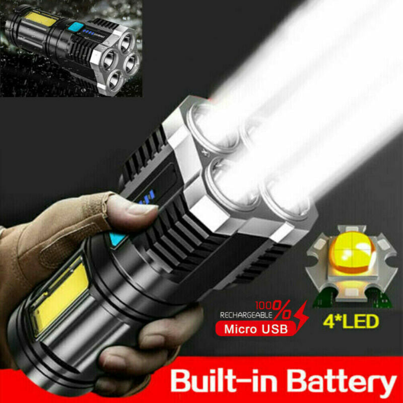 Torch LED Flashlight USB