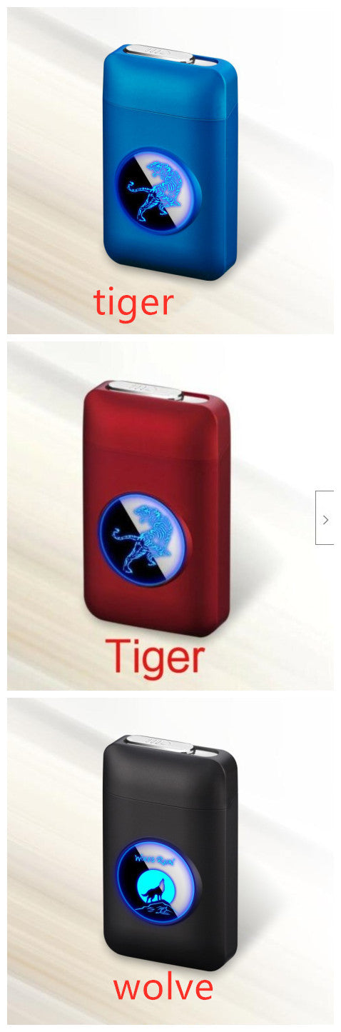 LED Light Screen Cigarette Box Electronic Cigarette Lighter