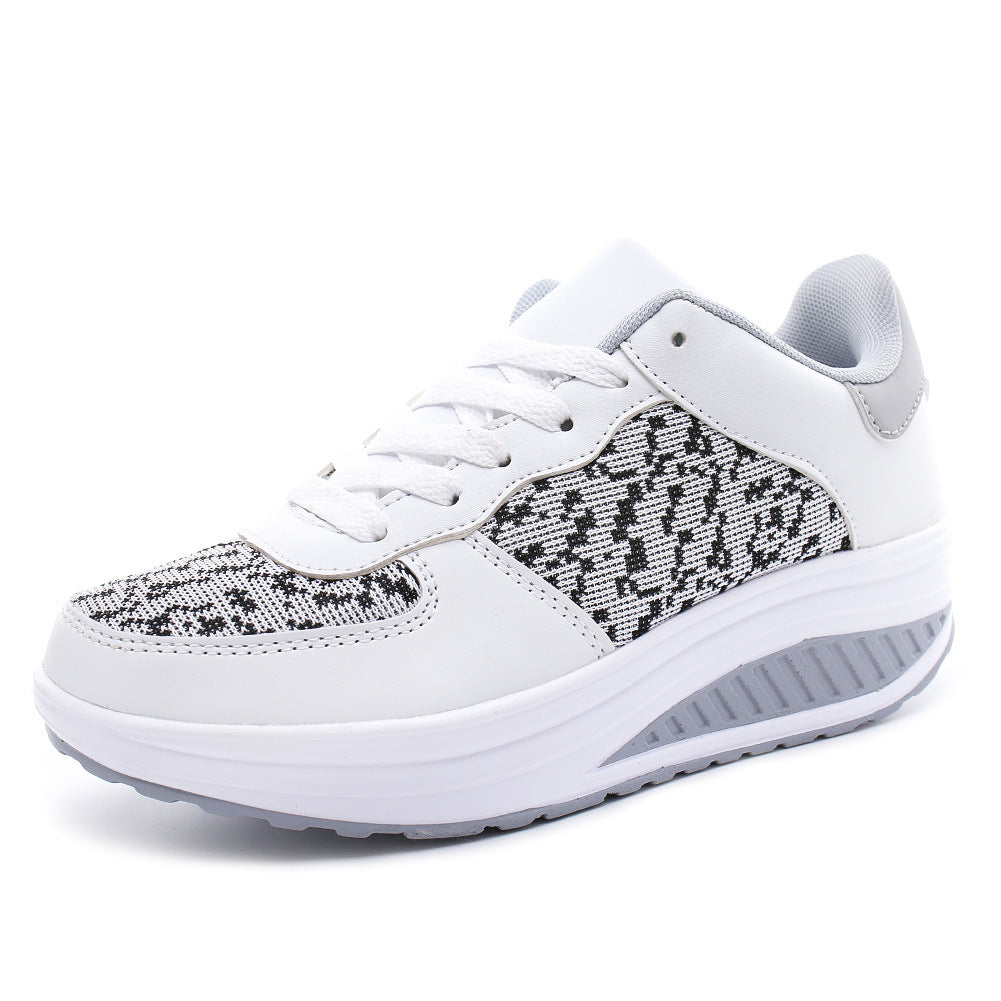 Women Flying Woven Leather Shoes