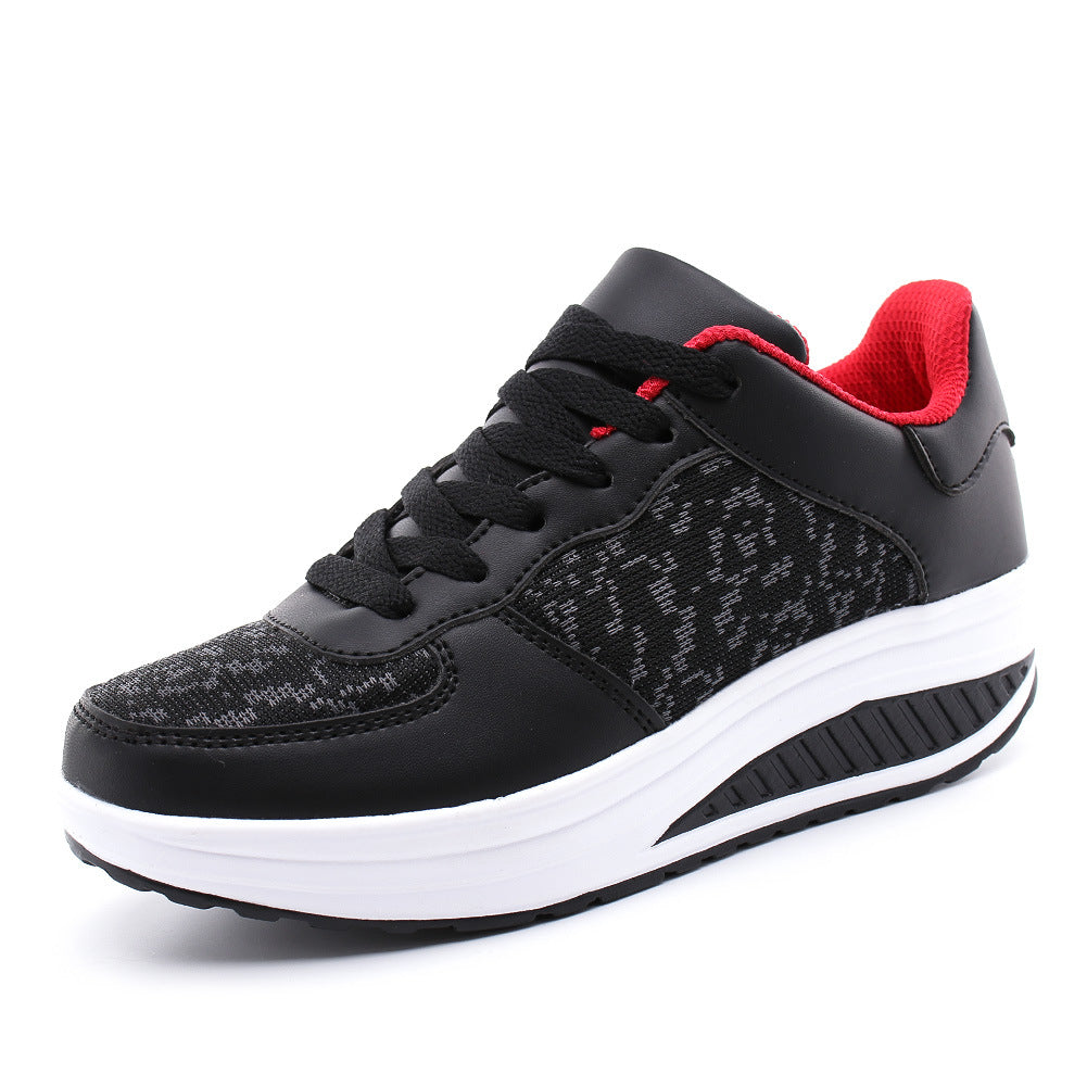 Women Flying Woven Leather Shoes