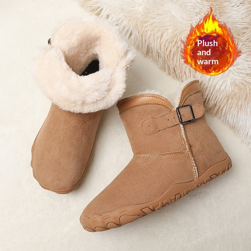 Leather Anti-Slip Five-Finger Shoes For Couples Wear-Resistant