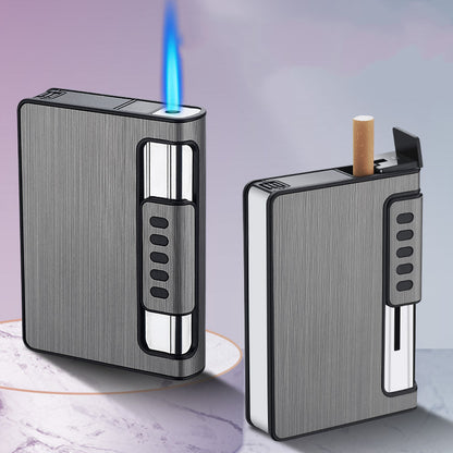 Anti-compression Automatic Cigarette Case Inflatable Lighter