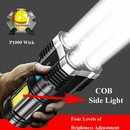 Torch LED Flashlight USB