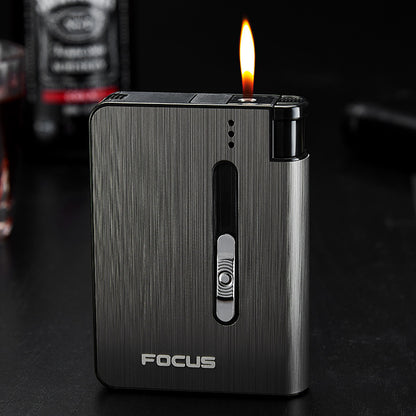 Men's Automatic Cigarette Cartridge Metal Lighter