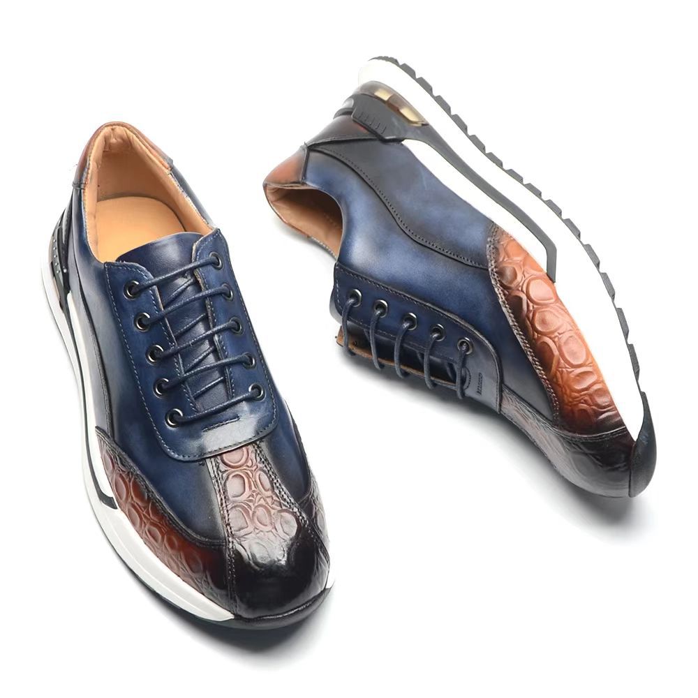 Mens Fashion First-Layer Cowhide Leather Shoes