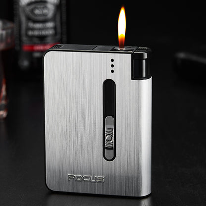 Men's Automatic Cigarette Cartridge Metal Lighter