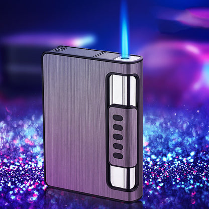 Anti-compression Automatic Cigarette Case Inflatable Lighter