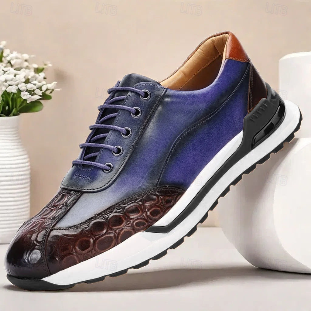 Mens Fashion First-Layer Cowhide Leather Shoes