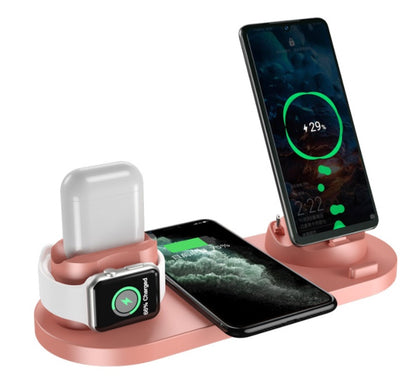 Fast Charger For Phone Fast Charging Pad For Phone Watch 6 In 1 Charging Dock Station