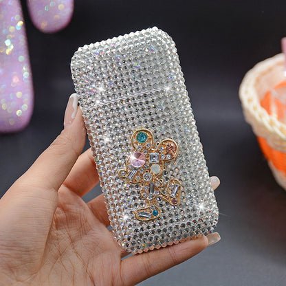 Diamond Cigarette Box With Charging