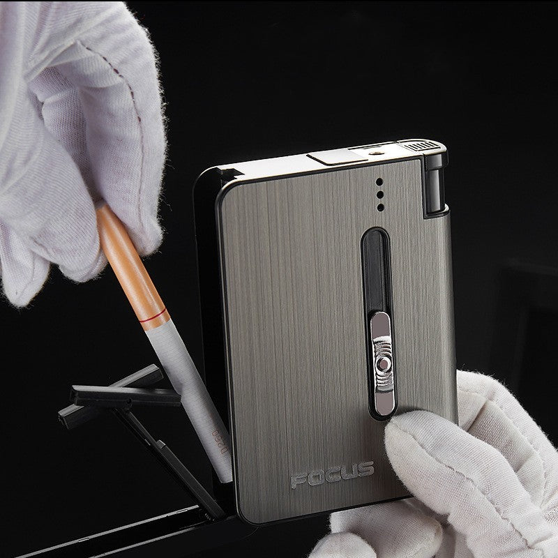 Men's Automatic Cigarette Cartridge Metal Lighter