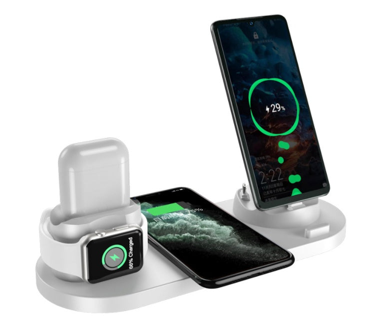 Fast Charger For Phone Fast Charging Pad For Phone Watch 6 In 1 Charging Dock Station