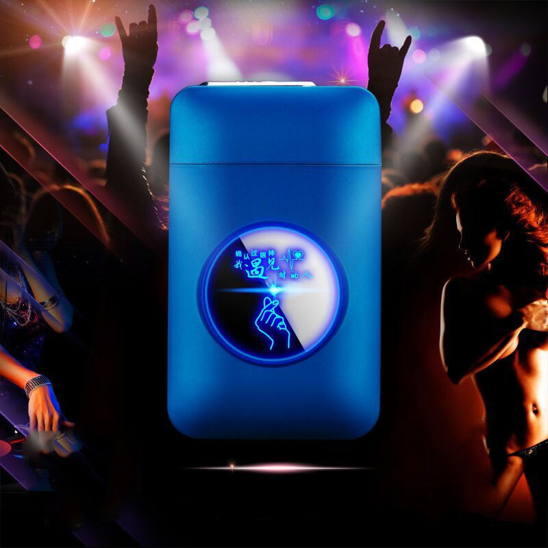 LED Light Screen Cigarette Box Electronic Cigarette Lighter