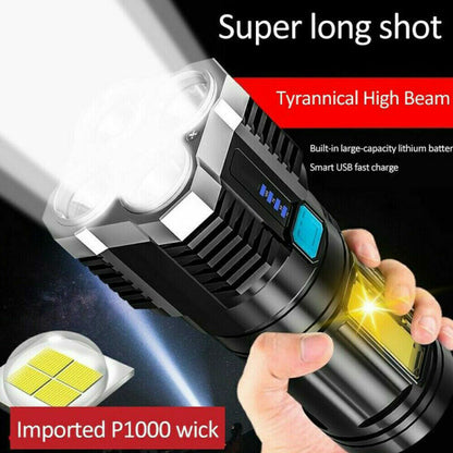 Torch LED Flashlight USB
