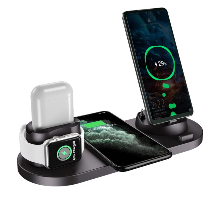 Fast Charger For Phone Fast Charging Pad For Phone Watch 6 In 1 Charging Dock Station