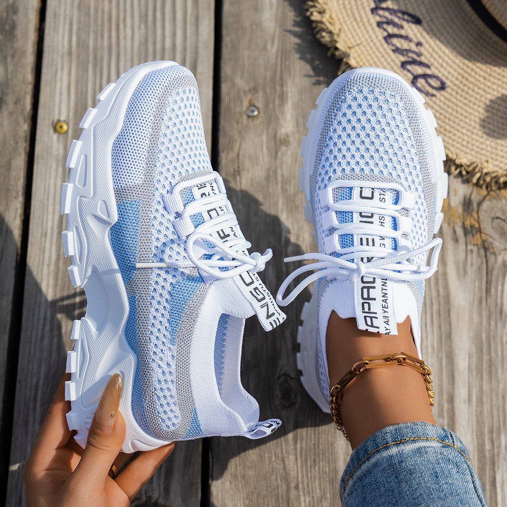 Mesh Women's Lace-up Sneakers