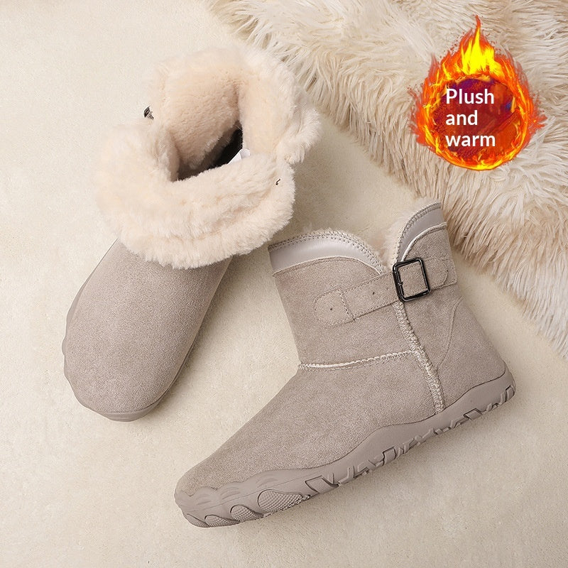 Leather Anti-Slip Five-Finger Shoes For Couples Wear-Resistant