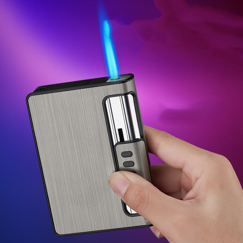 Anti-compression Automatic Cigarette Case Inflatable Lighter